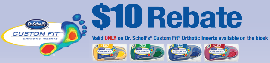  10 Dr Scholl s Custom Fit Orthotic Inserts Rebate FamilySavings
