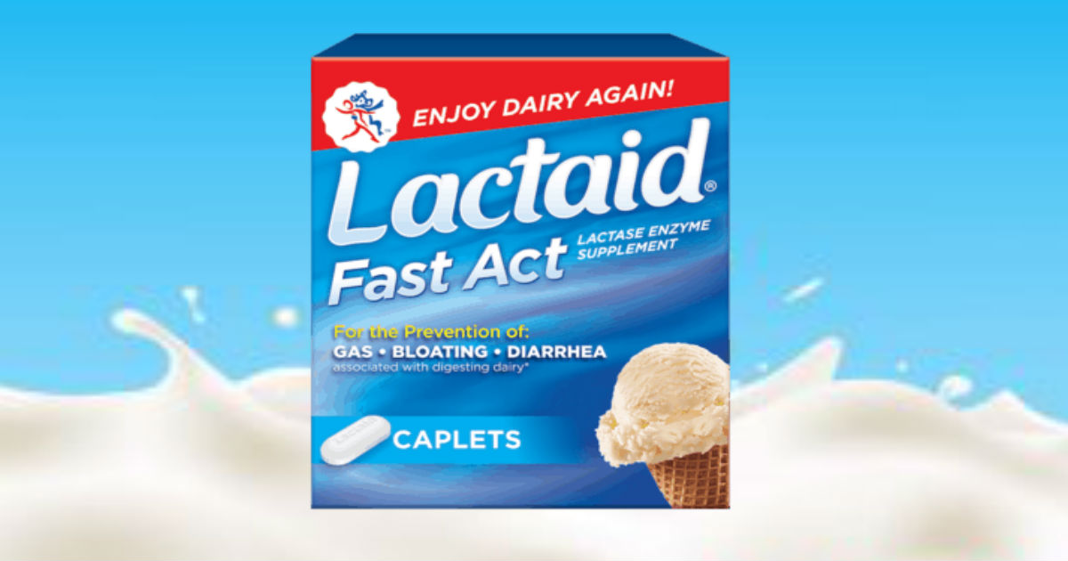 amazon - 32-count lactaid fast act pills just  4 73