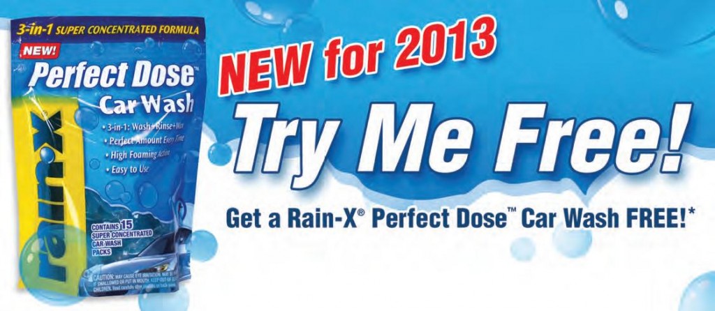 RainX Perfect Dose Car Wash Try Me Free MailIn Rebate