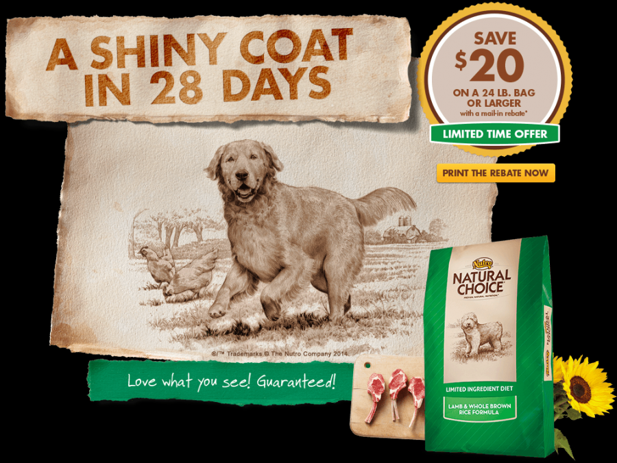  20 Nutro Natural Choice Dry Dog Food Mail in Rebate FamilySavings