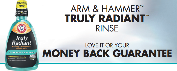 Arm Hammer Truly Radiant Rinse Money Back Guarantee FamilySavings