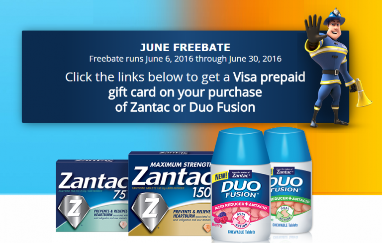 Zantac Duo Fusion Mail in Rebate Valid Through 6 30 Only 