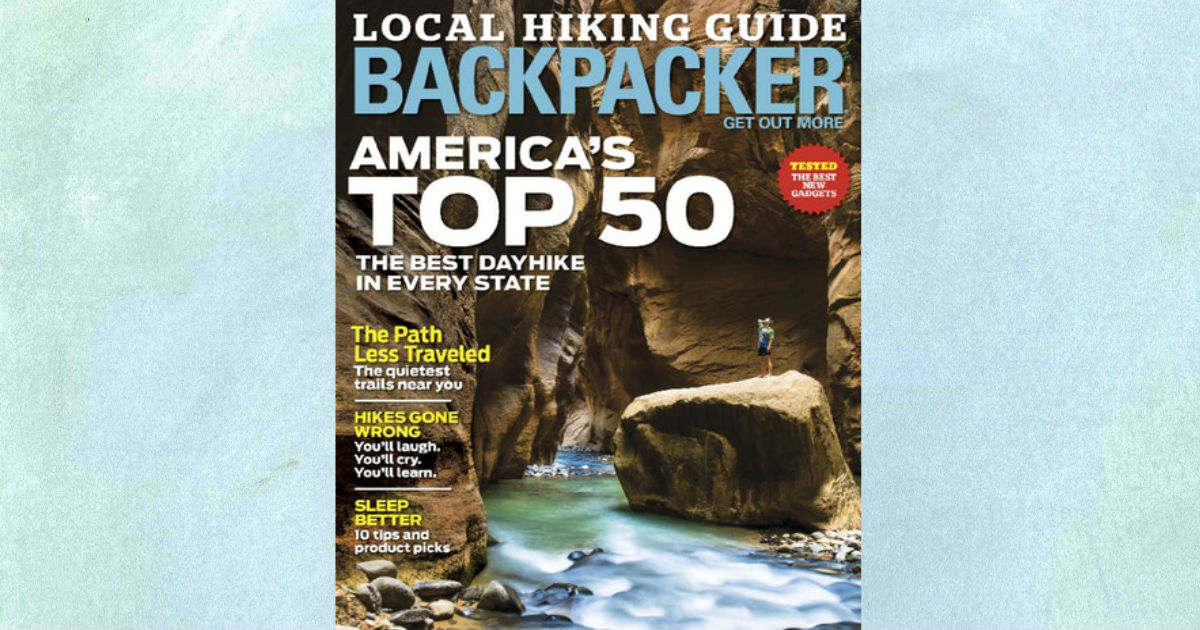 Subscription to Backpacker Magazine just .75!