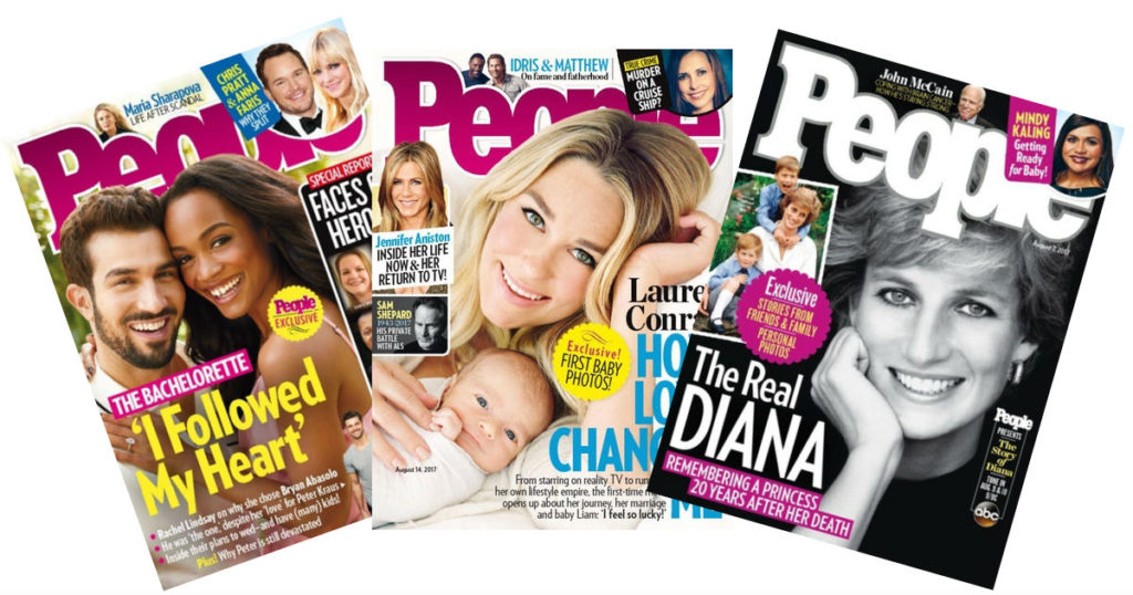 Through the end of the day on Tuesday, pick up a. subscription to People Ma...