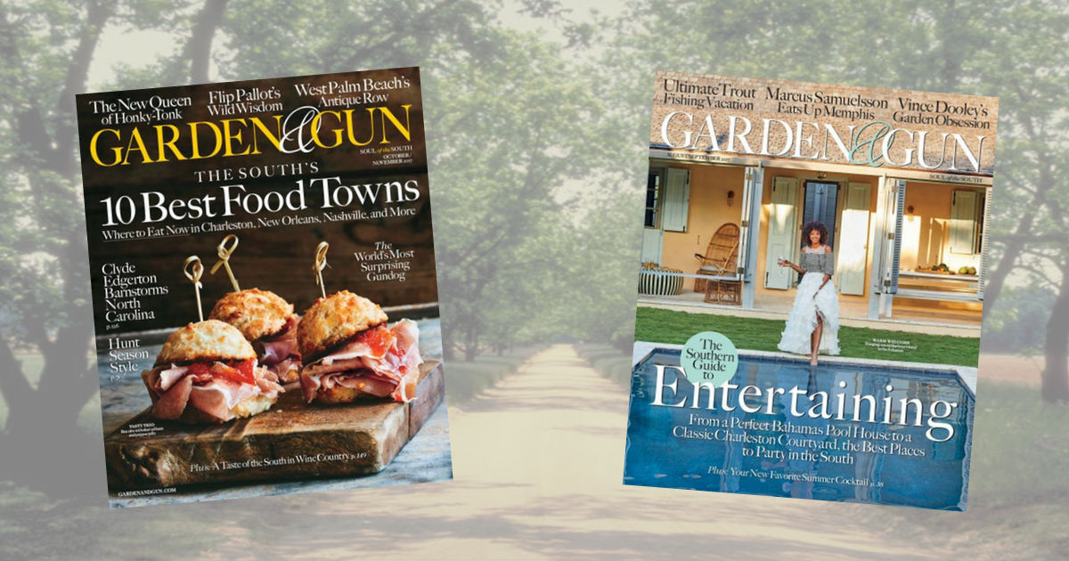 Subscription to Garden & Gun Magazine just .25!