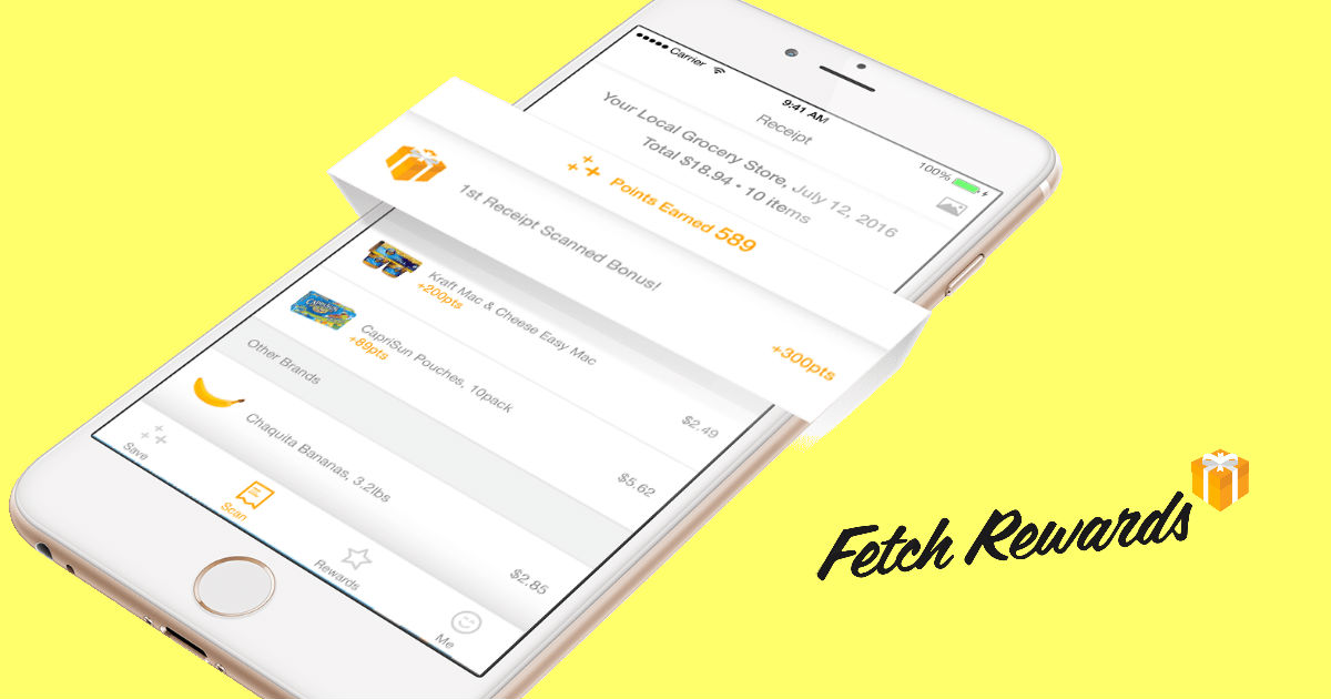 Use the Fetch Rewards App to Earn Rewards on Your Purchases!
