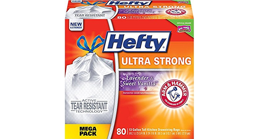 Amazon – 80ct Hefty Ultra Strong Tall Trash Bags just .77!