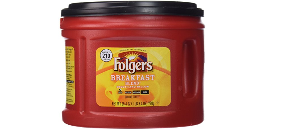Amazon – 25.4-oz Folgers Breakfast Blend Ground Coffee just .94!