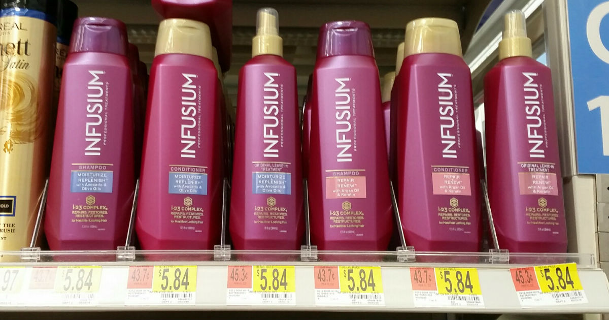 New Infusium Shampoo Conditioner Or Leave In Treatment Coupon Walmart Deal Familysavings