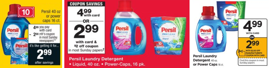 $2 Persil ProClean Laundry Detergent Coupon (CVS, Rite Aid, & Walgreens