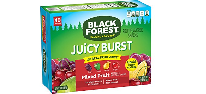 Amazon – 40-count Black Forest Juicy Burst Fruit Snacks just .44!