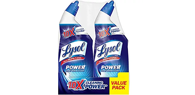 Amazon – 2-Count Lysol Power Toilet Bowl Cleaner just .31!