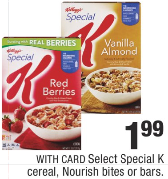 CVS – Kellogg’s Special K Cereal just 75¢ Each!