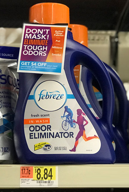 Walmart – Febreze In-Wash Odor Eliminator just .74!