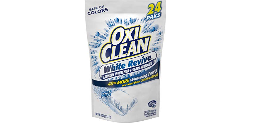 Amazon – 24-count OxiClean White Revive Laundry Stain Remover Power Paks just .59! (Regularly .99!)