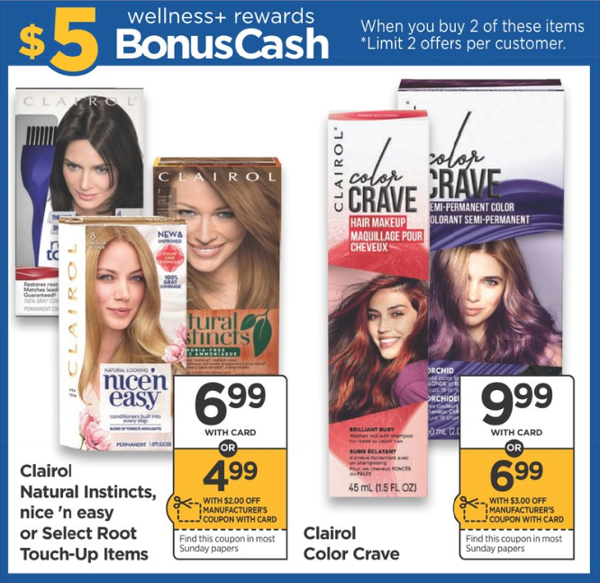 7 New Clairol Hair Color Coupons Rite Aid Deal Familysavings