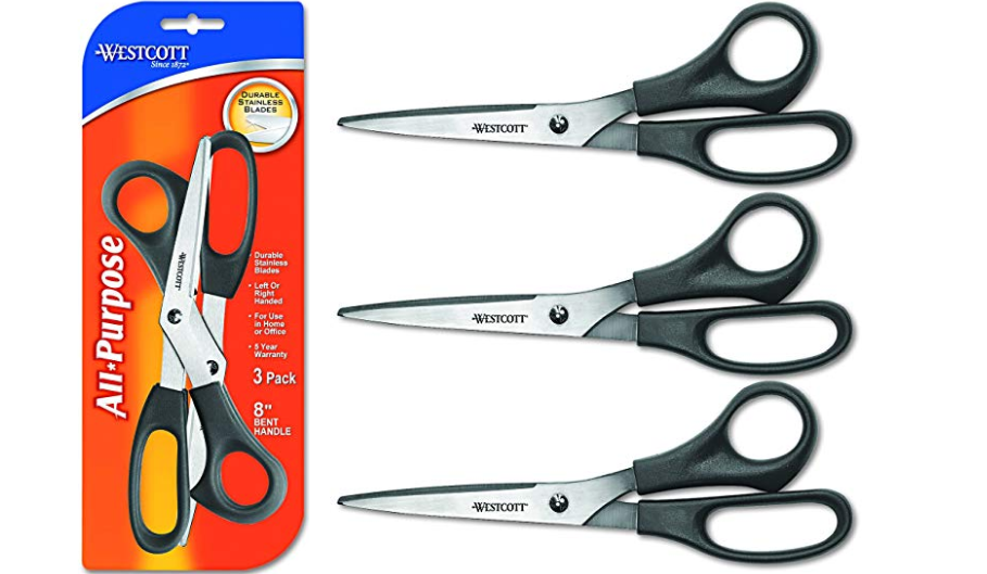 Amazon – Pack of 3 Westcott All Purpose Value Scissors just .28!