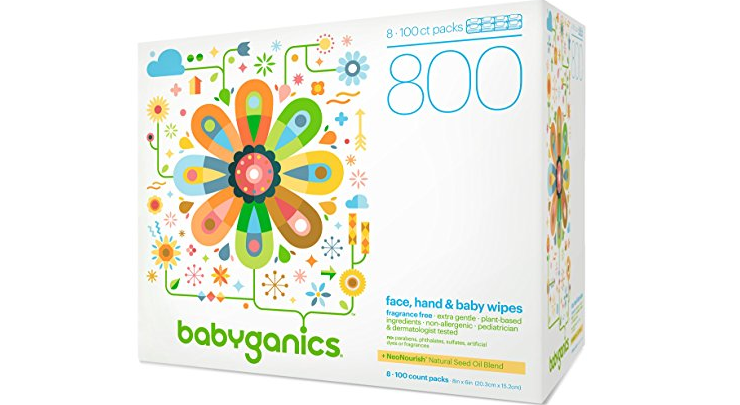 Amazon – 800-count Babyganics Baby Wipes just .99!