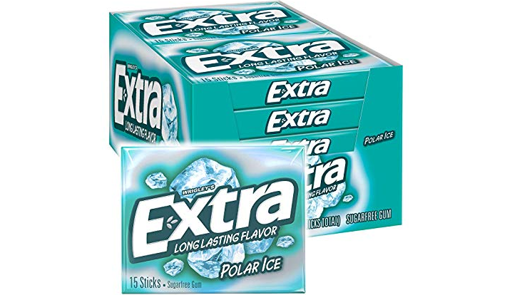 Amazon – 10-Pack of Extra Gum Polar Ice Sugarfree Gum just .74!
