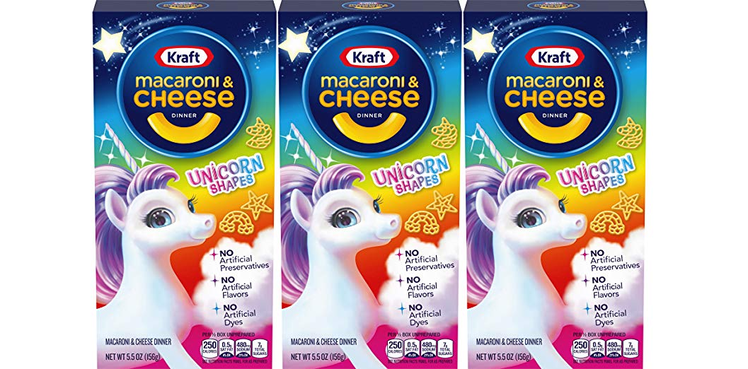Amazon – Pack of 12 Kraft Unicorn Macaroni & Cheese just .77!