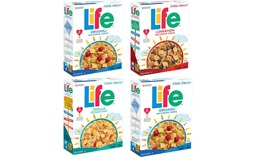 Amazon – 4 Boxes of Quaker Life Cereal just .39!