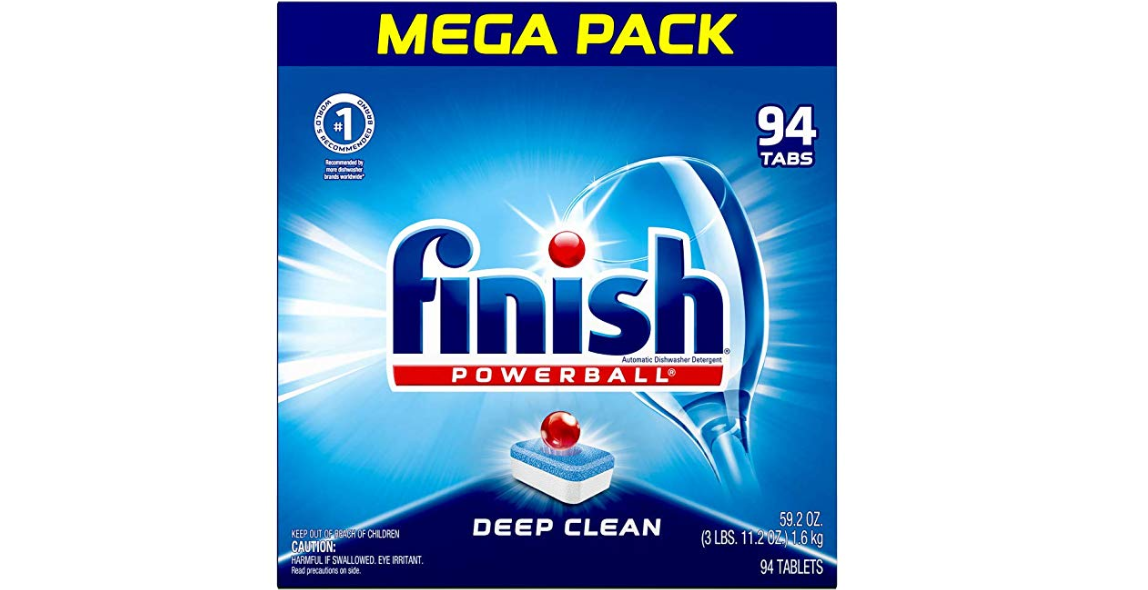 Amazon – 94-count Finish Deep Clean Powerball Tablets just .46!
