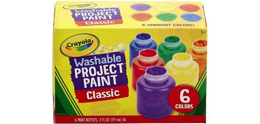 Amazon – 6-Count Crayola Washable Project Paint just .39!
