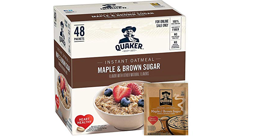 Amazon – 48-Count Quaker Instant Oatmeal just .23!
