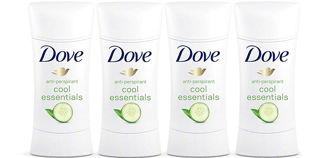 Amazon – Pack of 4 Dove Cool Essentials Deodorants just .81!