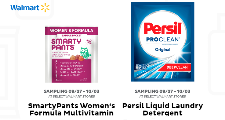 Walmart Free Smarty Pants Women's Vitamin or Persil Laundry Detergent