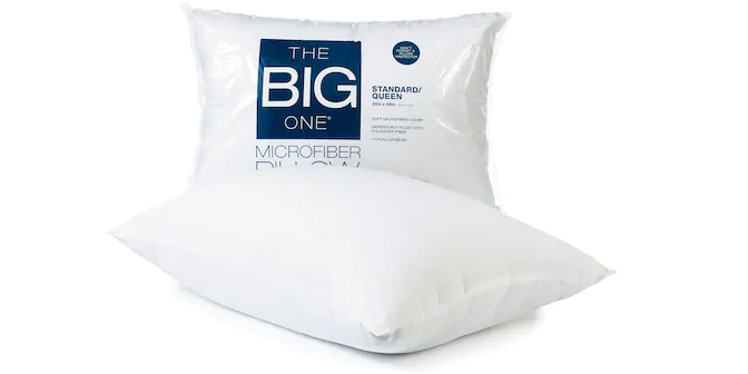 Kohl’s – The Big One Microfiber Pillow just .99!