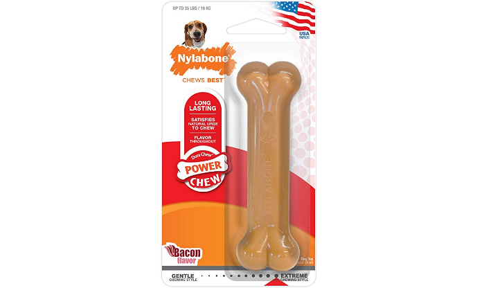 Amazon – Nylabone Bacon Flavored Bone Dog Chew Toy just .89!