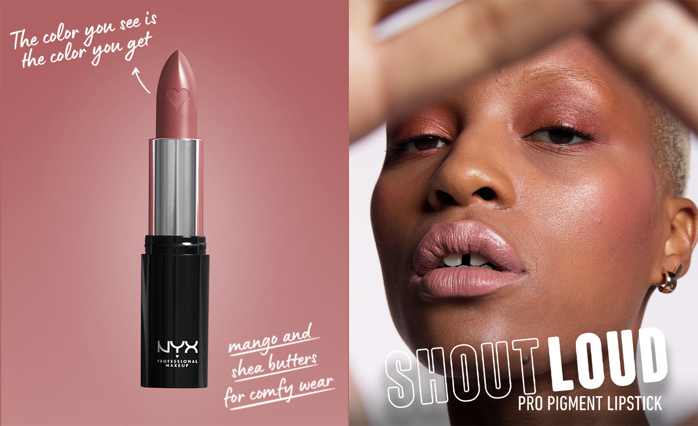 FREE sample of NYX Cosmetics Shout Loud Satin Lipstick. 