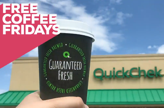 QuickChek – Free Hot or Iced Coffee on Fridays in June!