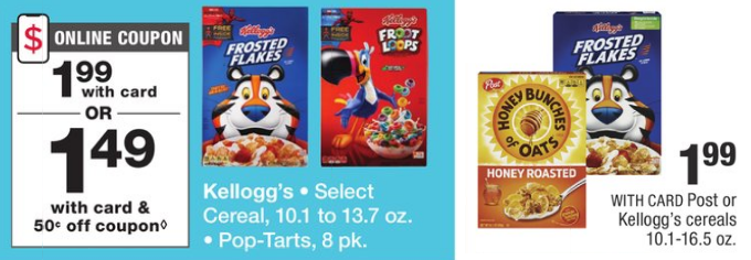 Stock Up on Kellogg’s Cereals for as Little as 79¢!