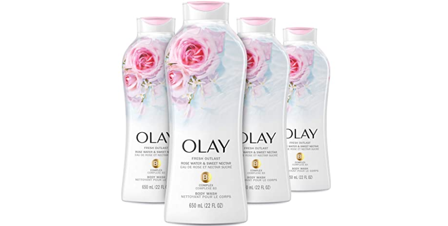 Amazon – Pack of 4 Olay Fresh Outlast Body Wash just .96!