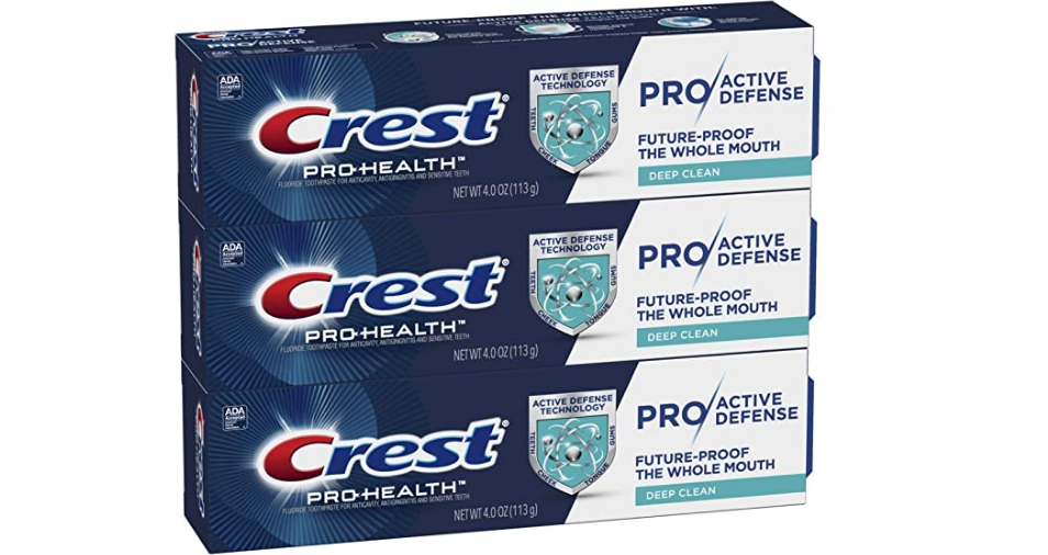 Amazon – Pack of 3 Crest Pro-Health ProActive Defense just .49!