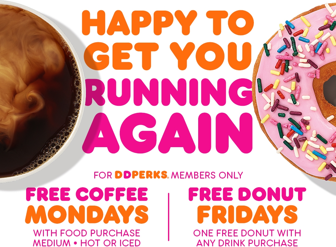Dunkin – It’s a Free Coffee Monday!