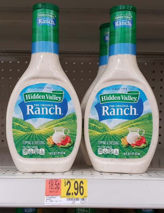 Pick up some Hidden Valley Ranch at Walmart!