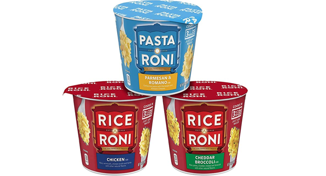 Amazon – Pack of 12 Rice a Roni Cups just .46!