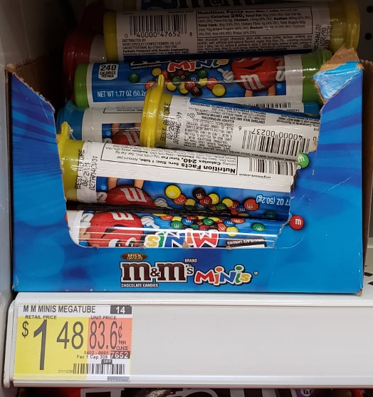 Pick up M&M’s Mini’s Tubes at Walmart!