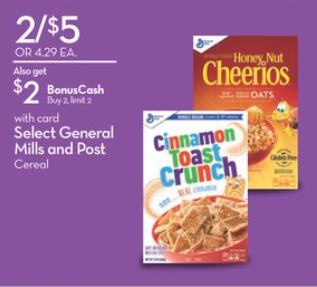Rite Aid – General Mills Cereals just .50 Each This Week!