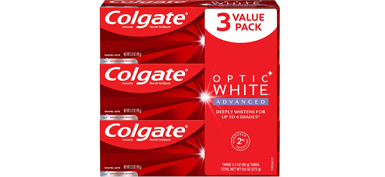 Amazon – 3-Pack Colgate Optic White Toothpaste just .05!