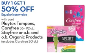 Rite Aid – 36-Count Playtex Sport Tampons just .47 Each!