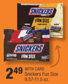 CVS – Snickers Fun Size Bags just .87 Each This Week!