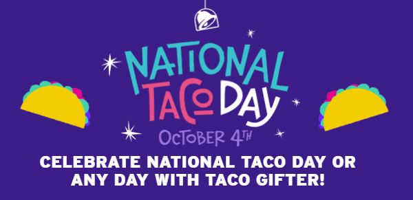 Taco Bell is Giving Away  eGift Cards on Sunday!