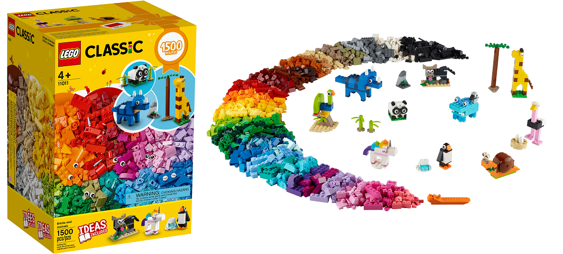 Walmart – 1500-Count LEGO Classic Bricks & Animals Set just !