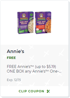 Publix – Free Annie’s One Pot Pasta