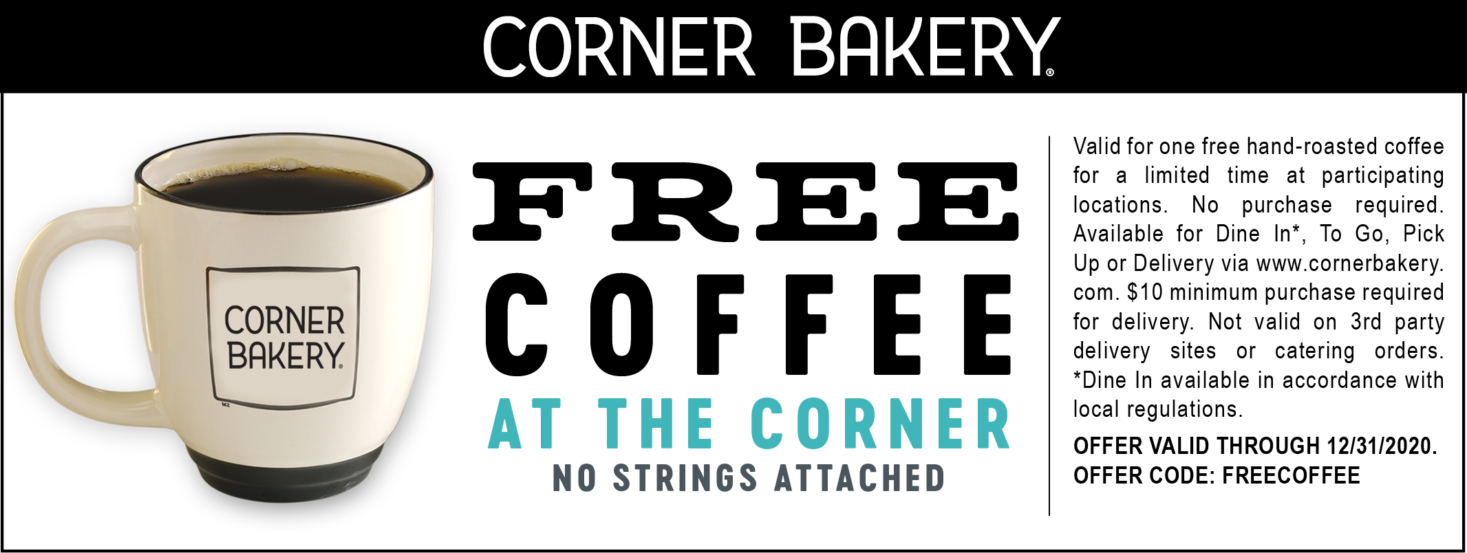 Free Coffee at the Corner Bakery