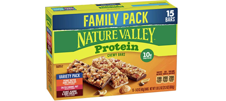Amazon – Nature Valley Protein Bars Variety Pack just .22!